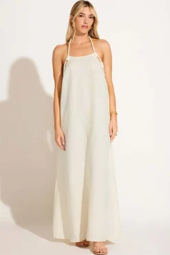 Avery Halter Dress - Oatmeal EcoLinen