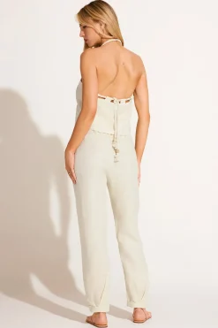 Avery Halter Top - Oatmeal EcoLinen
