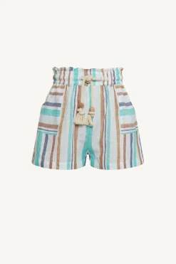 Avery Short - Tidal Stripe EcoLinen