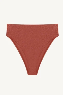 Barcelona High Waist Bottom - Pink Metallic
