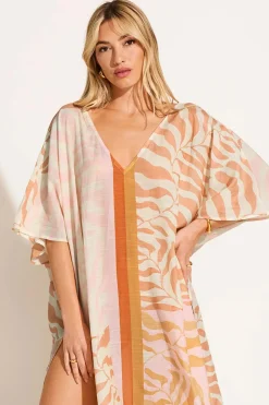 Cerise Caftan - Gold Coast Cotton Cupro