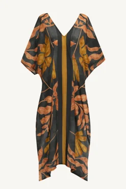 Cerise Caftan - Kelp Flower Cotton Cupro