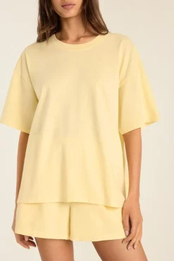 Coast Oversized Boyfriend Tee - Buttercream Cotton Jersey