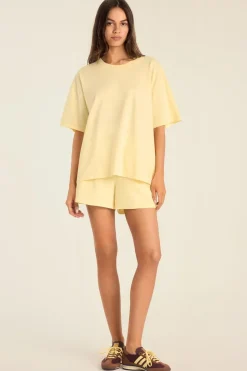 Coast Oversized Boyfriend Tee - Buttercream Cotton Jersey