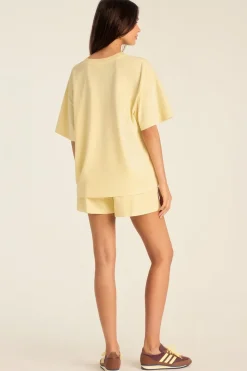Coast Oversized Boyfriend Tee - Buttercream Cotton Jersey