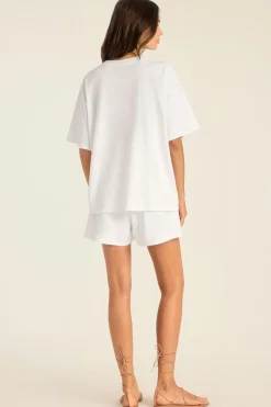 Coast Oversized Boyfriend Tee - White Cotton Jersey
