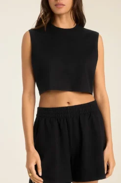 Coast Short - Black Cotton Jersey