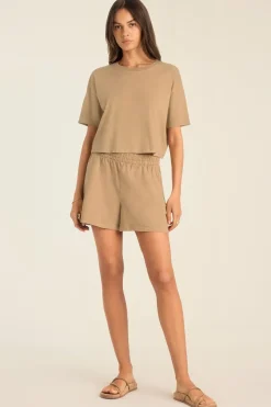 Coast Short - Latte Cotton Jersey