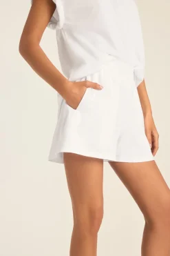 Coast Short - White Cotton Jersey