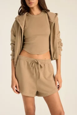 Dawn Classic Short - Latte French Terry