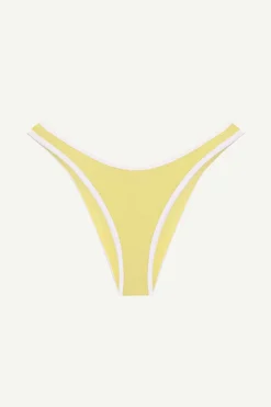 Dawn High Leg Bottom - Banana Cream Beachside Terry