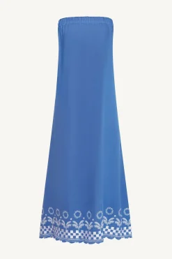 Daya Embroidered Dress - Cobalt Mykonos