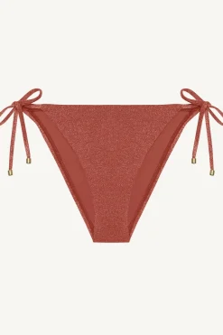 Elle Tie Side Bottom - Pink Metallic