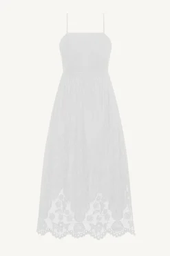 Flora Dress - White Beachside Broderie