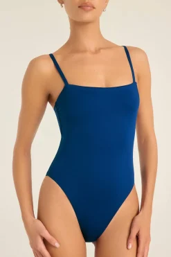 Jenna High Leg One Piece - Seascape EcoLux
