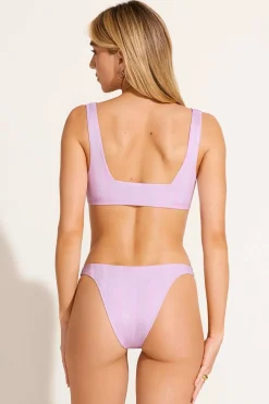 Mika Bralette - Orchid Shiny Stripe