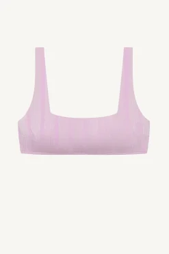 Mika Bralette - Orchid Shiny Stripe