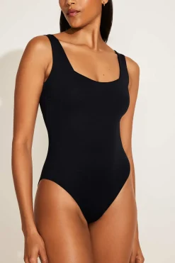 Mika One Piece Full Cut - Black EcoLux