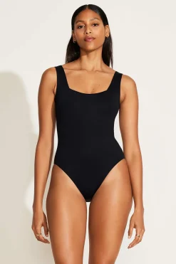 Mika One Piece Full Cut - Black EcoLux