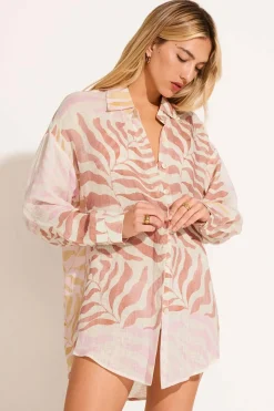 Playa Linen Boyfriend Shirt - Gold Coast EcoLinen
