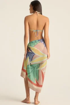 Samara Sarong - Retro Jungle Cotton Cupro