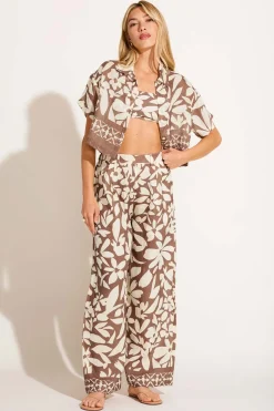 The Getaway Pant - Desert Flower EcoLinen