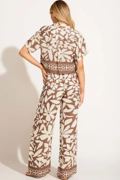 The Getaway Pant - Desert Flower EcoLinen