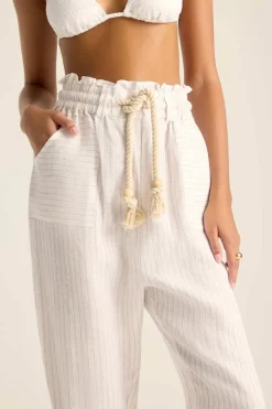 Vitamin A Avery Pant Boardwalk Stripe EcoLinen
