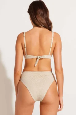 Vitamin A Barcelona Bottom Natural Calico Crochet