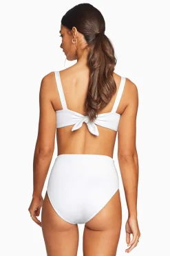 Vitamin A Barcelona High Waist Full Cut Bottom White EcoTex