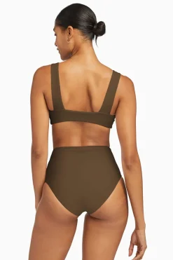 Vitamin A Barcelona High Waist Full Cut Bottom Tea Leaf EcoTex
