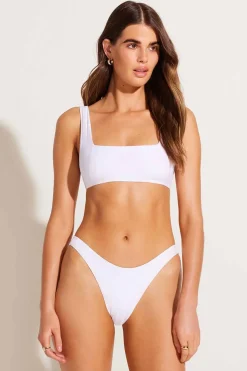 Vitamin A Cali High Leg Bottom White Superrib