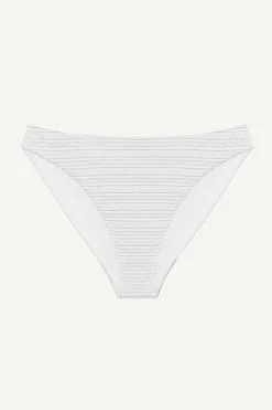Vitamin A Cali High Leg Full Bottom White Seersucker Stripe
