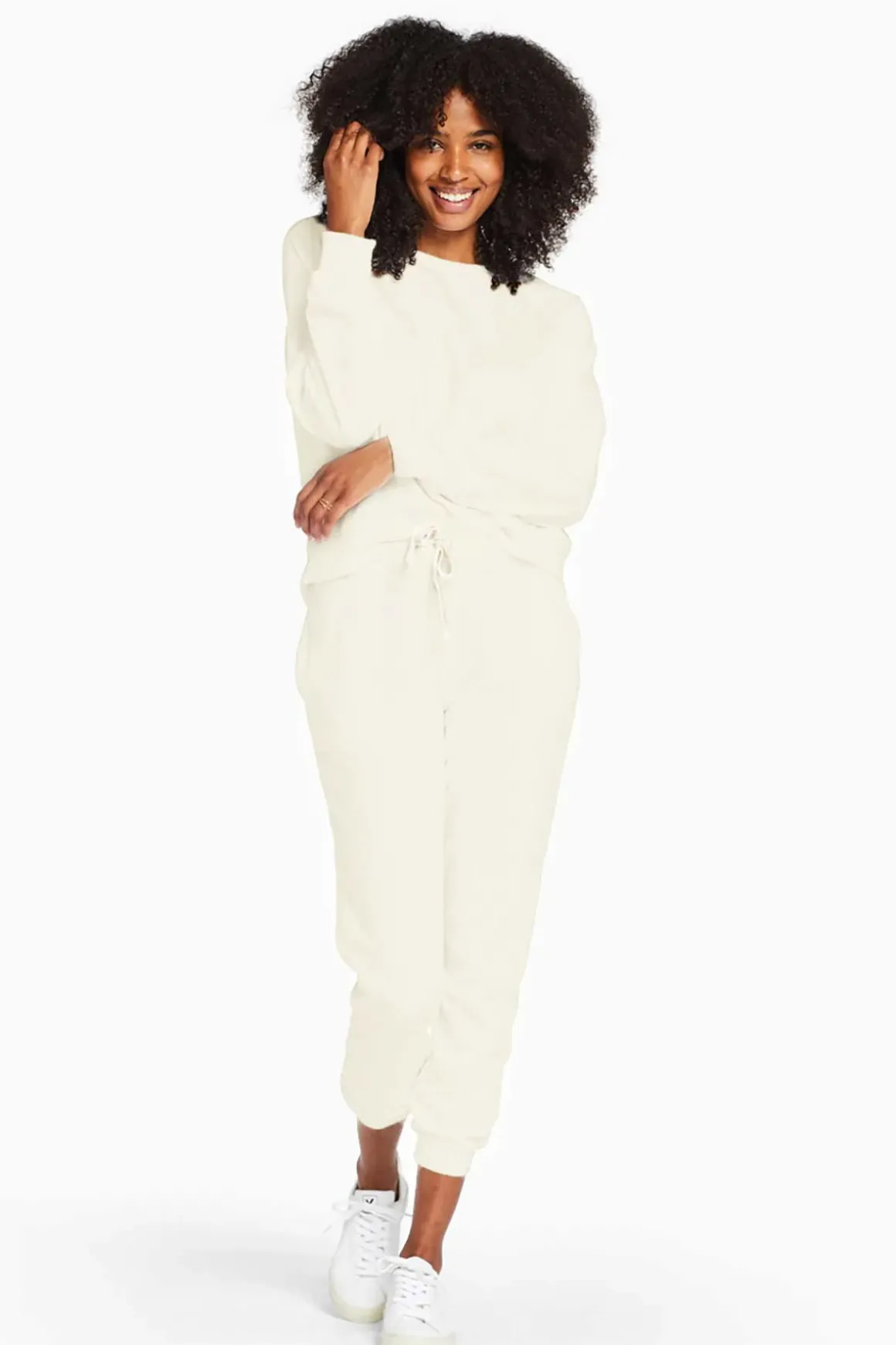 Vitamin A Cora Organic Cotton Crewneck Ecru EcoSoft