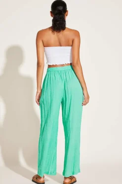 Vitamin A Costa Pant Seafoam Crinkle Organic Cotton