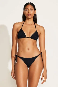 Vitamin A Elle Adjustable Tie Side Bottom Black SuperRib
