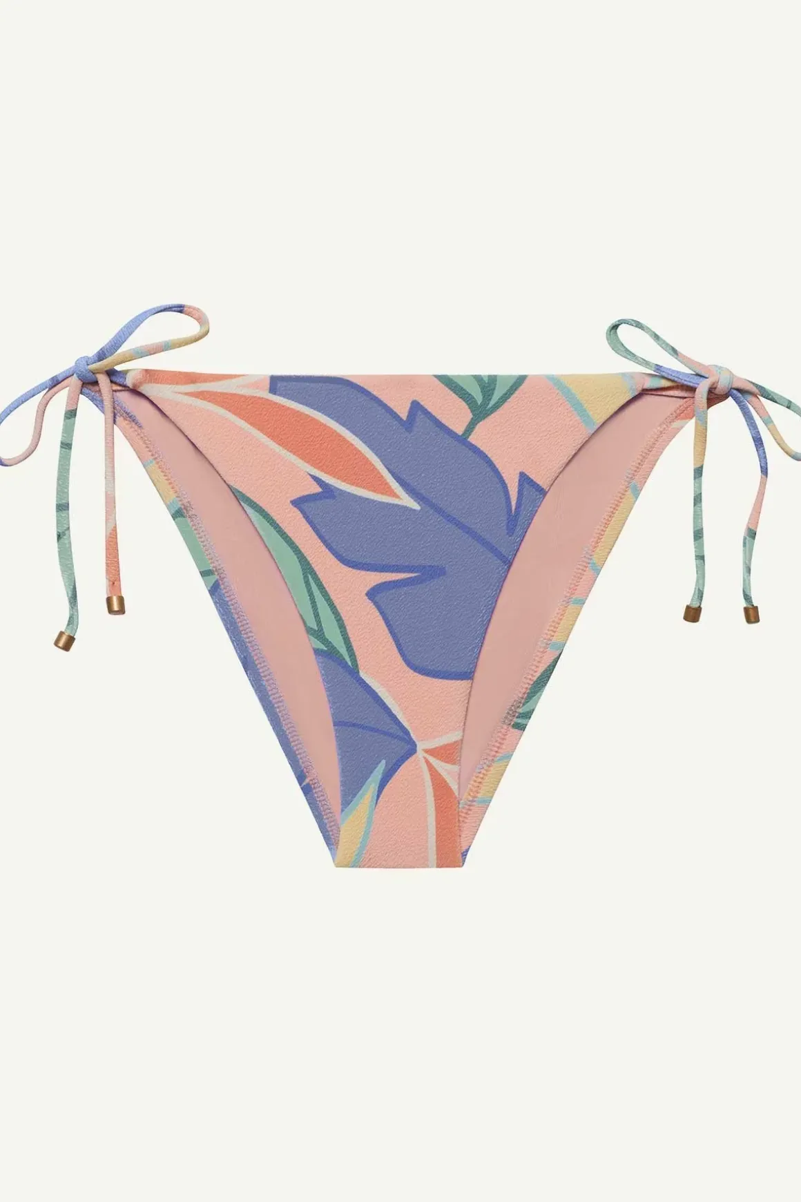 Vitamin A Elle Tie Side Bottom Retro Jungle Crepe Texture