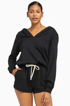 Vitamin A Emery Organic Romper Black EcoSoft