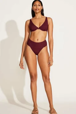 Vitamin A Emmi High Waist Bottom Sangria SuperRib