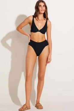 Vitamin A Emmi High Waist Bottom Black SuperRib