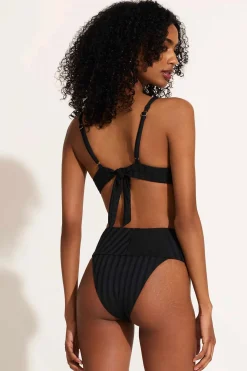 Vitamin A Emmi High Waist Bottom Black SuperRib