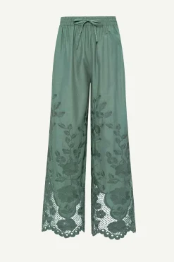 Vitamin A Flora Pant Sea Green Beachside Broderie