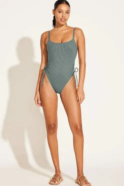 Vitamin A Gemma One Piece Sea Green EcoRib