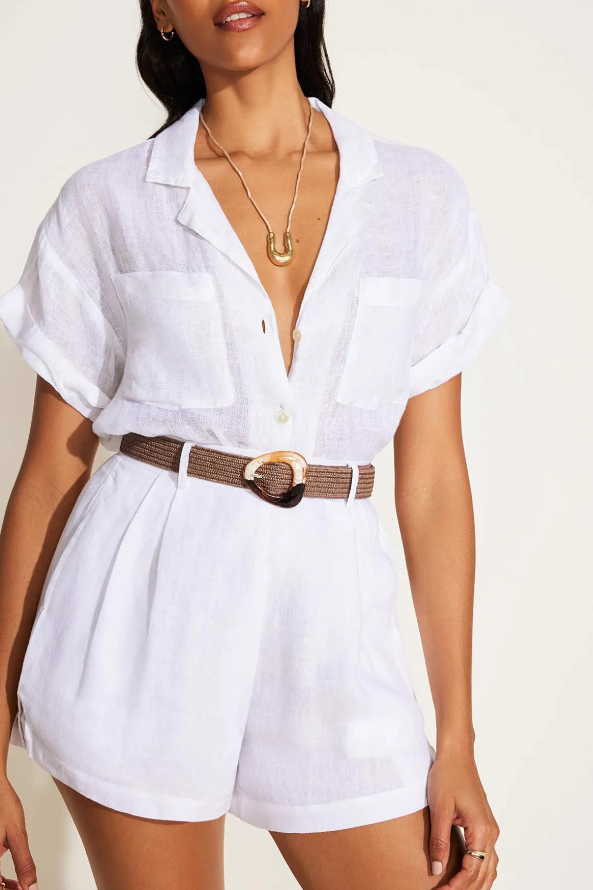 Vitamin A Getaway Short White EcoLinen