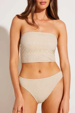 Vitamin A Harper Bandeau Natural Calico Crochet