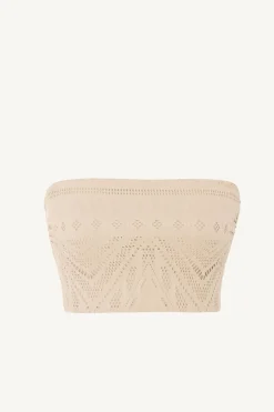Vitamin A Harper Bandeau Natural Calico Crochet