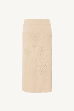Vitamin A Harper Skirt Natural Calico Crochet