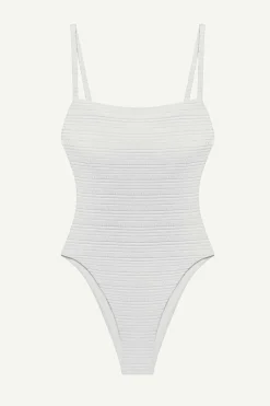 Vitamin A Jenna One Piece White Seersucker Stripe