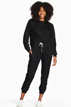 Vitamin A Kennedy Organic Cotton Jogger Black EcoSoft