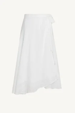 Vitamin A Lana Linen Wrap Skirt White EcoLinen